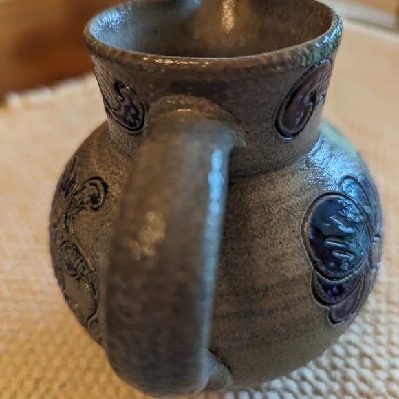 Vintage Alsace pottery pitcher - Picture 3 of 9